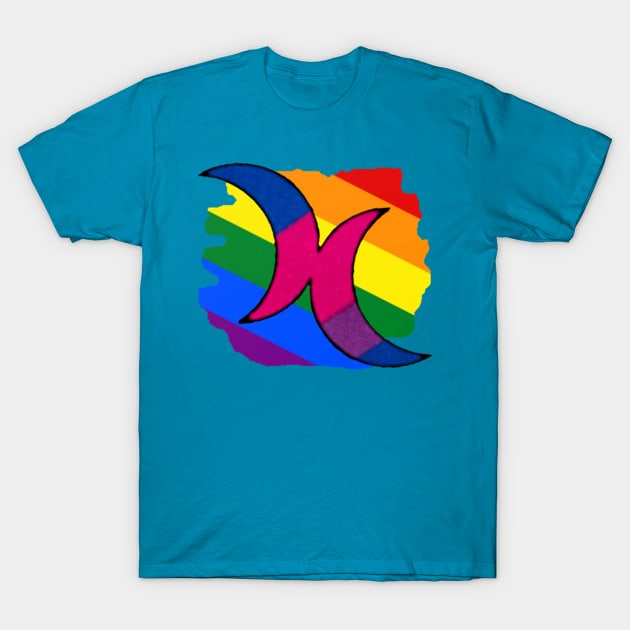 Bisexual Moons T-Shirt by thelostwinchester